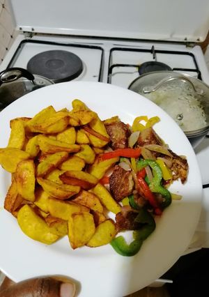 A picture of Roast potatoes.