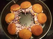 A picture of meat bun filling