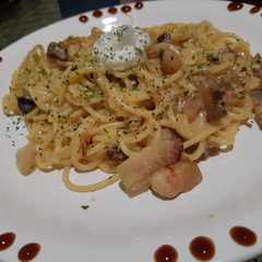 A picture of Pasta a la Carbonara.