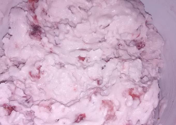 Recipe of Award-winning No Churn Vegan Strawberry Ice Cream