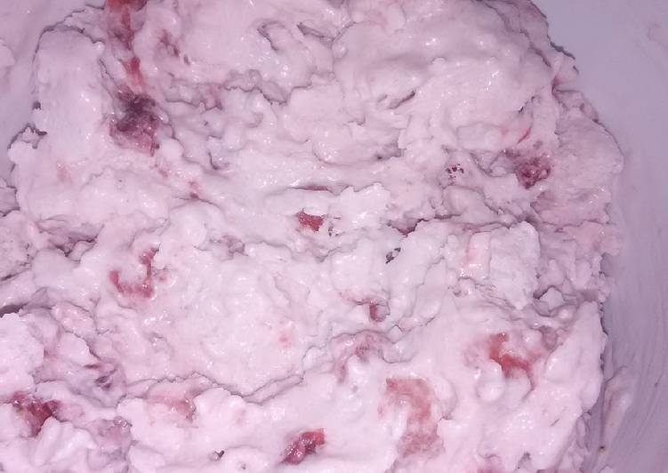 Easiest Way to Prepare Homemade No Churn Vegan Strawberry Ice Cream