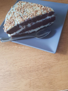 Una foto de Tarta de chocolate y crema