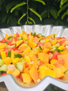 A picture of Mango & Peach Salsa.