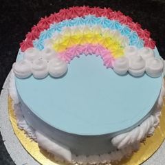 A picture of Rainbow Cake.