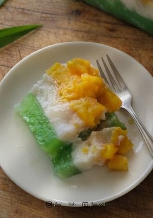 Foto resep Kumanis (Lapis Hunkwe Sumsum Keju Mangga)