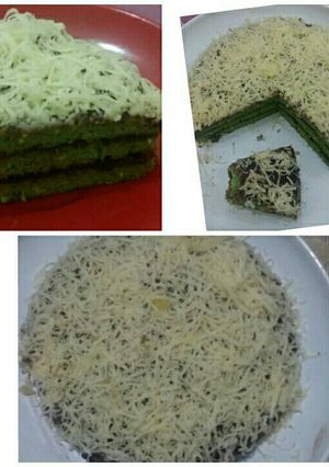 Foto resep Cake pandan keto lapis teflon
