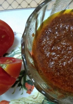 A picture of South Indian Tomato Pickle in Microwave.