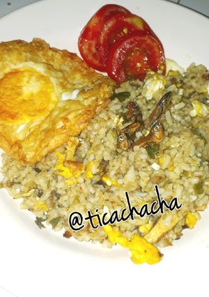 Foto resep Nasi Goreng Teri Cabe Ijo