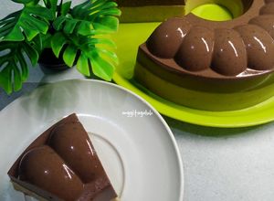Foto resep Pudding Lapis Cokelat Kopi dengan Kulit Roti tawar