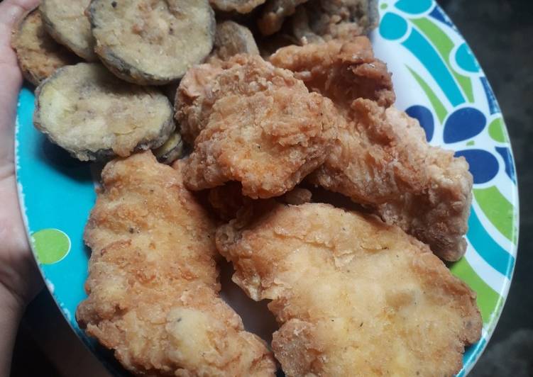 Resep mudah Chicken dan terong krispy guriiih by mia Enak Sempurna