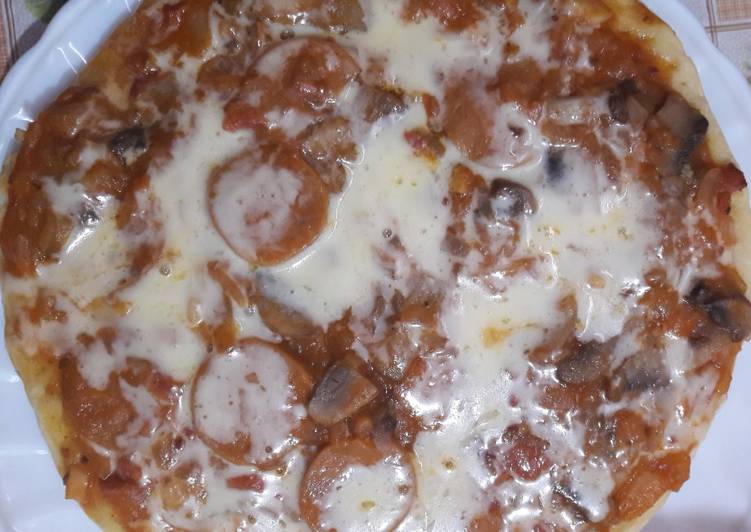 Pizza with Homemade Tomato Sauce