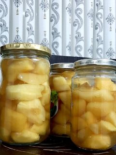 عکسی از دستور کمپوت سیب خوش مزه
