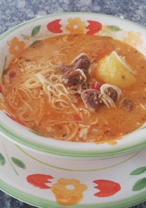 Una foto de Sopita a la criolla