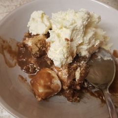 A picture of My Smores Chocolate Fridge bake. 👌.