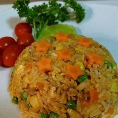 A picture of Stir fried star rice for super star people.