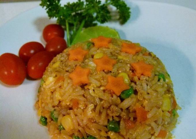 Stir fried star rice for super star people