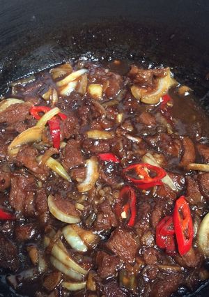 Foto resep Daging saus lada hitam