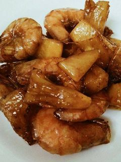 Hình của món Tôm rang thơm.