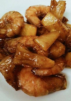 Hình của món Tôm rang thơm.