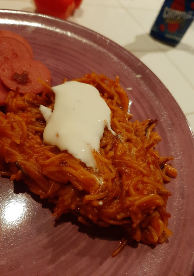 Una foto de Fideo seco con chipotle, muy fácil