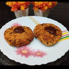 A picture of Crunchy Tapioca Potato Tikki for Vrat.