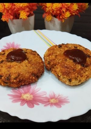 A picture of Crunchy Tapioca Potato Tikki for Vrat.
