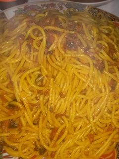 صورة لوصفة سباغيتي بالطماطم