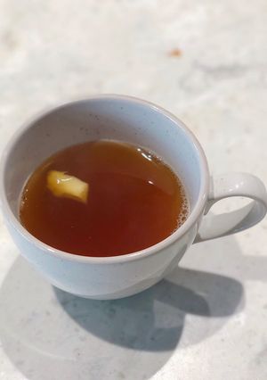 A picture of Wedang Jahe - Indonesian ginger tea.