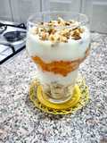 Verrine kaki et banane
