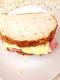 My Ham, Brie, & tiger bread sandwich 😘