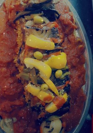 صورة لوصفة سمكة محشية في الفرن 🤤🤤🤤