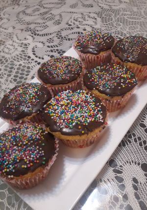 Una foto de Cupcakes sabor vainilla