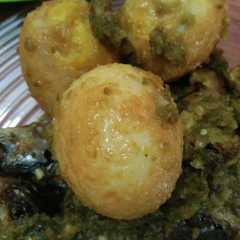 รูปของ Lado hijau ikan layang dan telur