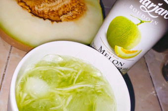 Bagaimana Membuat Es Serut Melon Marjan Kekinian