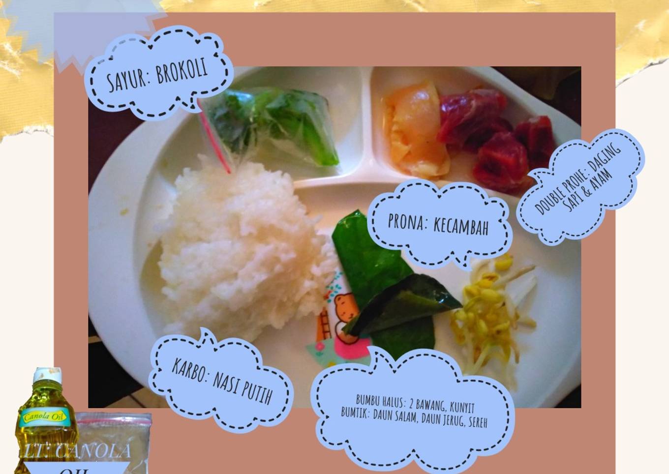 Mpasi 4* 6mo+ bubur kuah soto
