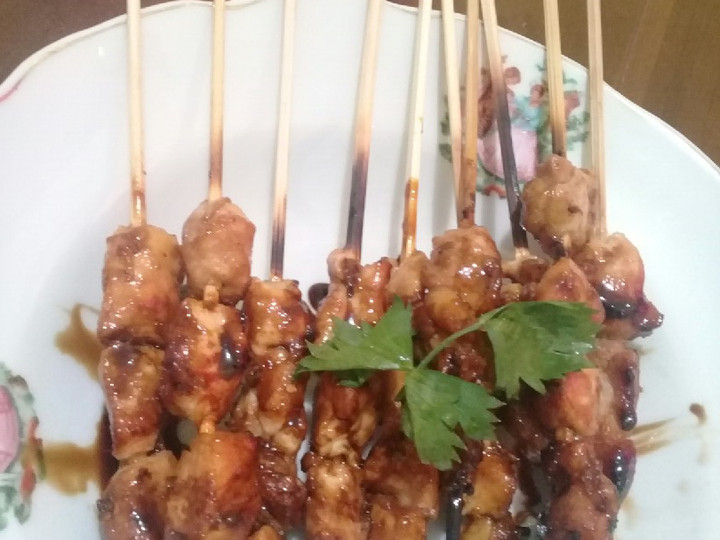 Resep Sate ayam bumbu kecap simple, Enak Banget