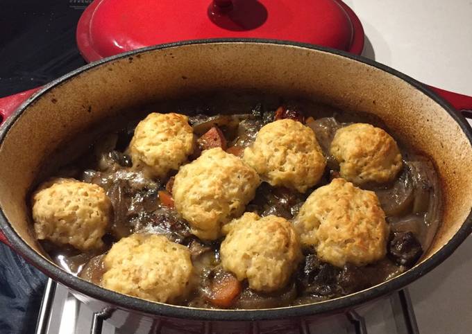 Casserole with dumplings