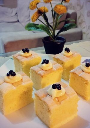 Foto resep Condensed milk COTTON CAKE 5 bahan