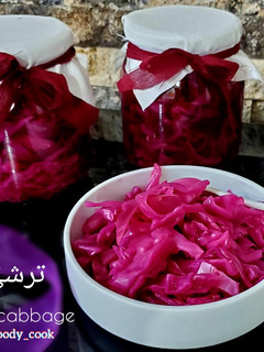 عکسی از دستور ترشی کلم قرمز