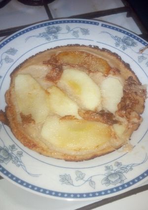 Una foto de Panqueques de manzana y canela