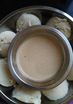 A picture of Peanut Gram dal chutney.