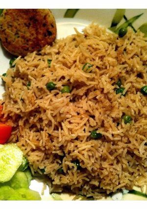 A picture of Matar Pulao - Pea Pulao.