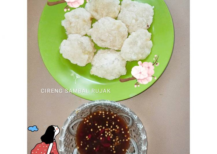Cireng sambal rujak