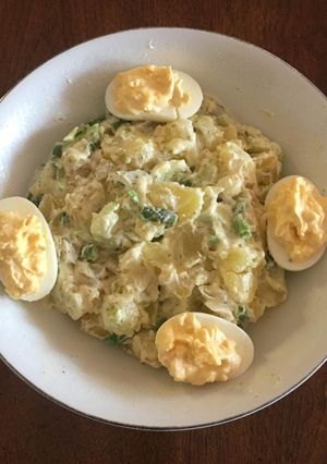 Una foto de Ensalada de papas con ejotes