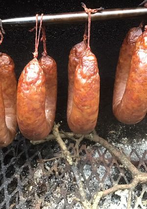 A picture of California Farm Kielbasa All Beef Sausage.