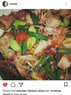 Foto resep Tumis kacang pete cumi asin