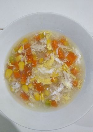 Foto resep Sup jagung ayam telur