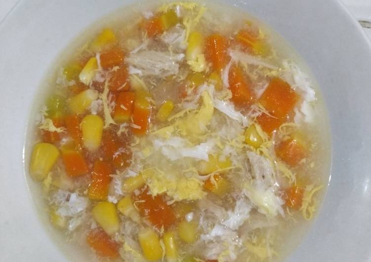 6 Resep: Sup jagung ayam telur Anti Gagal!