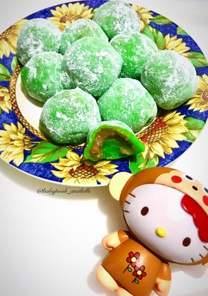 Foto resep Mochi Pandan Isi Kacang