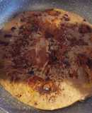 Torta de banano con agraz hecho en sartén
